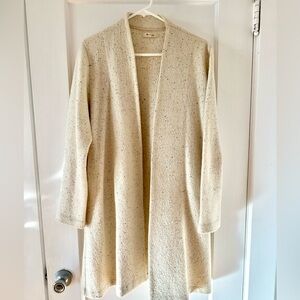 Women's Madewell cream wool blend duster jacket